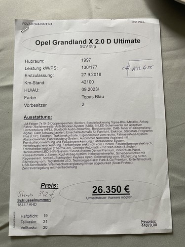 Opel grandland 0 d - opel,